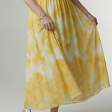 Sylin | Geraffineerde Halter Midi Jurk