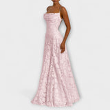 Emberly - Elegante Jacquard-Maxidress