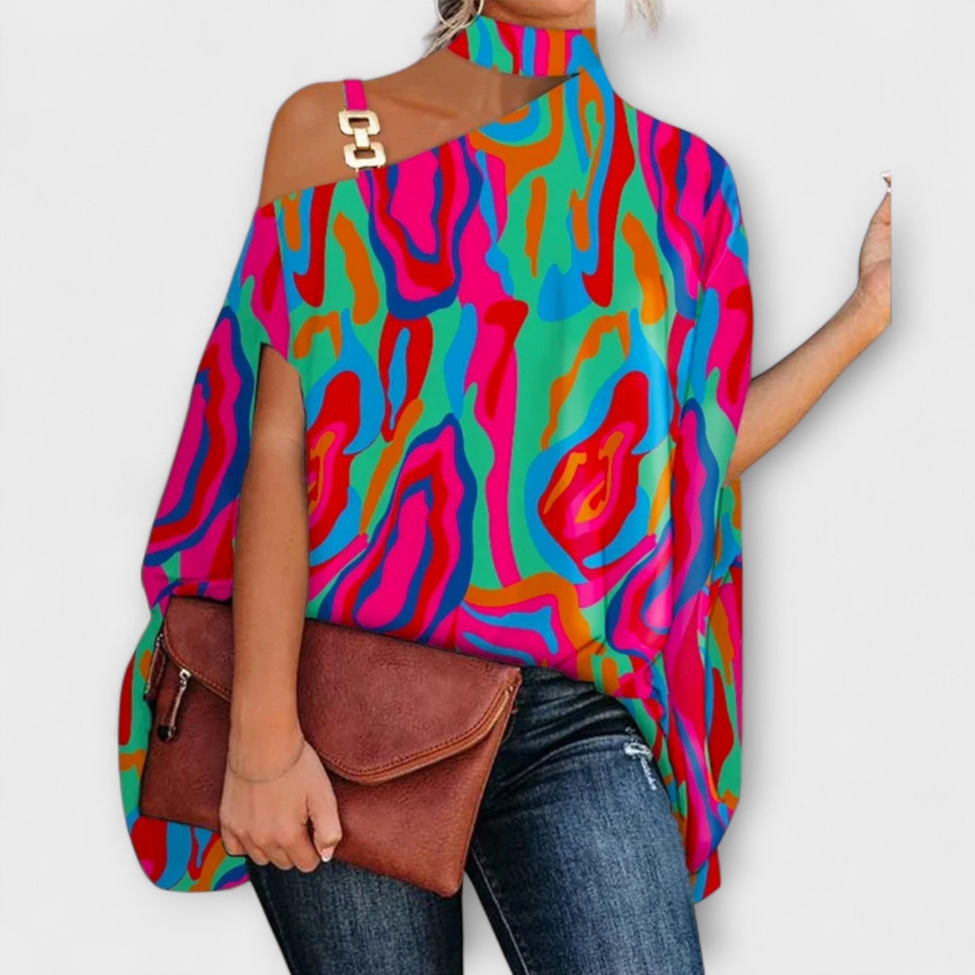 Nati - Schoudervrije Blouse voor Dames