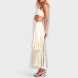 Alice - Opvallende Cutout-Franje-Maxi-Jurk