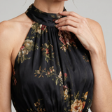 Sior | Bloemen Halter-Neck Midi-Jurk