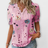 Emily - Modieuze Blouse met Puntige Uitsnede