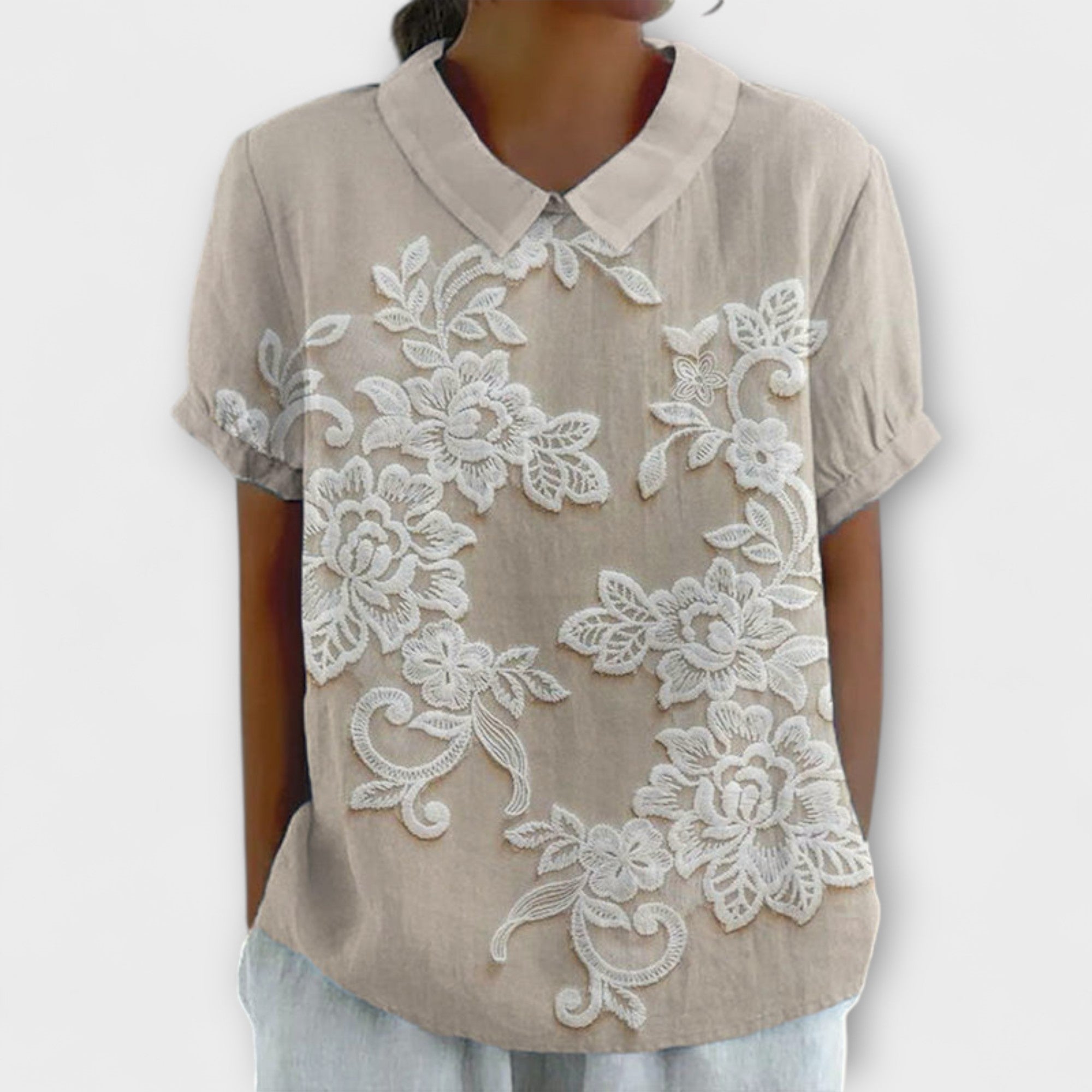 Emma - Blouse met Vintage-Print