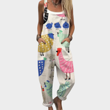 Comfortabele Bedrukte Jumpsuit