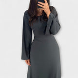Jocelyn - Stijlvolle Tricot Jurk met Taille Detail