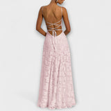 Emberly - Elegante Jacquard-Maxidress
