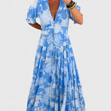 Miriam – Bloemenjurk met V-hals
