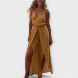 Anna - Donatila Zijde-split Jumpsuit
