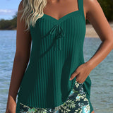 Carla - Gestreept Badpak met Strandshort
