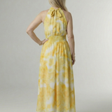 Sylin | Geraffineerde Halter Midi Jurk