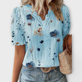 Emily - Modieuze Blouse met Puntige Uitsnede