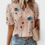 Emily - Modieuze Blouse met Puntige Uitsnede