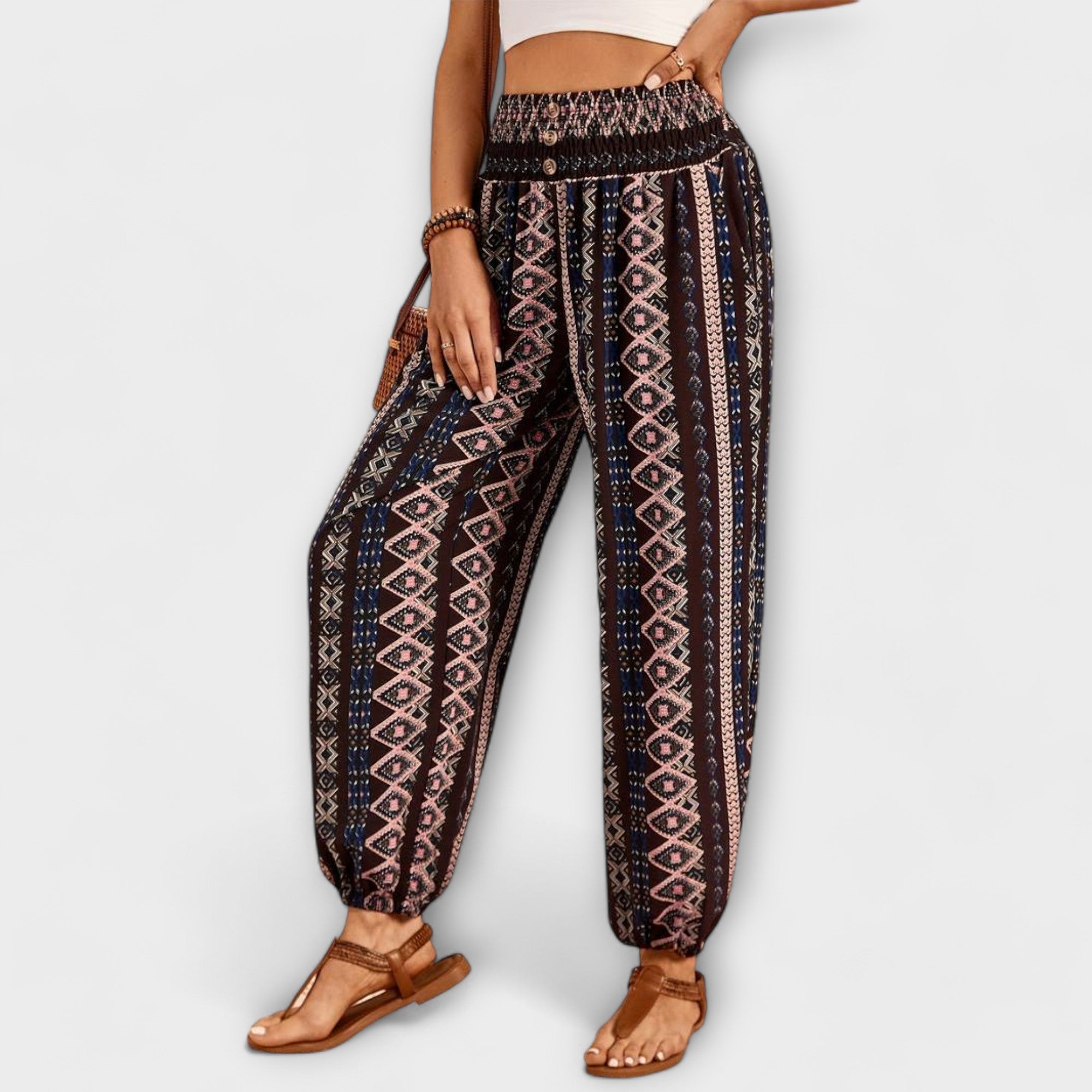 Scarlett - Broek met etnische grafiek