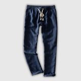 Bram | Linnen Broek met Comfortabele Taille