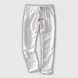 Bram | Linnen Broek met Comfortabele Taille