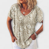 Mia - Blouse met Bloemenpatroon