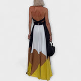 Nava - Lange jurk met Open Rug
