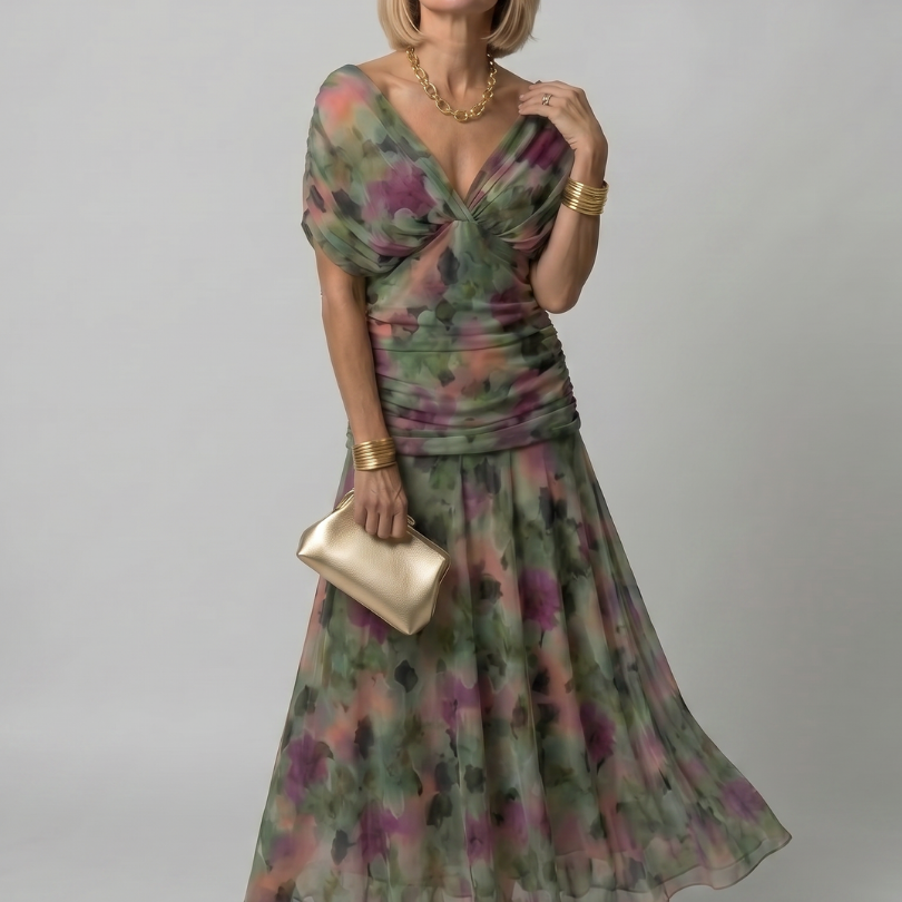 Calen | Off-Shoulder Midi-Jurk