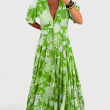 Miriam – Bloemenjurk met V-hals