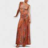 Phoenix - Schimmerende Golven-Mesh-Bodysuit