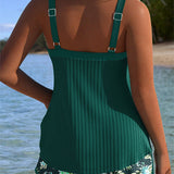 Carla - Gestreepte Badpak met Strandshort