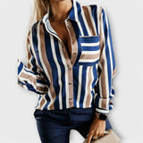 Emily - casual en rustige gestreepte blouse
