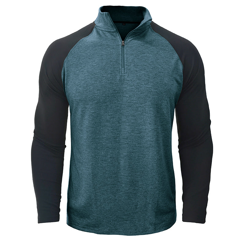 Katoenen shirt met opstaande kraag