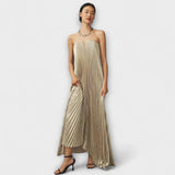 Michelle - Sweetheart Maxi Jurk in Oranje Bloem