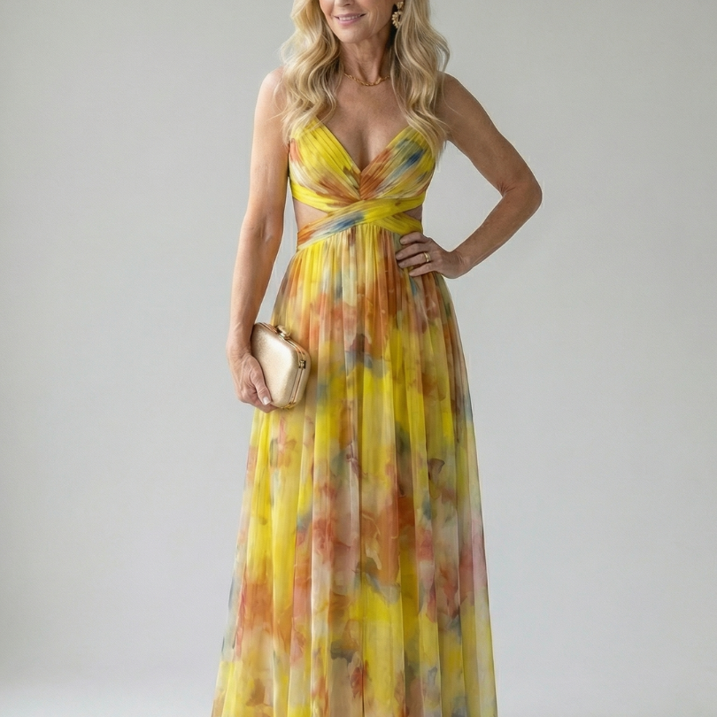 Isel | Soft Wrap Maxi Jurk