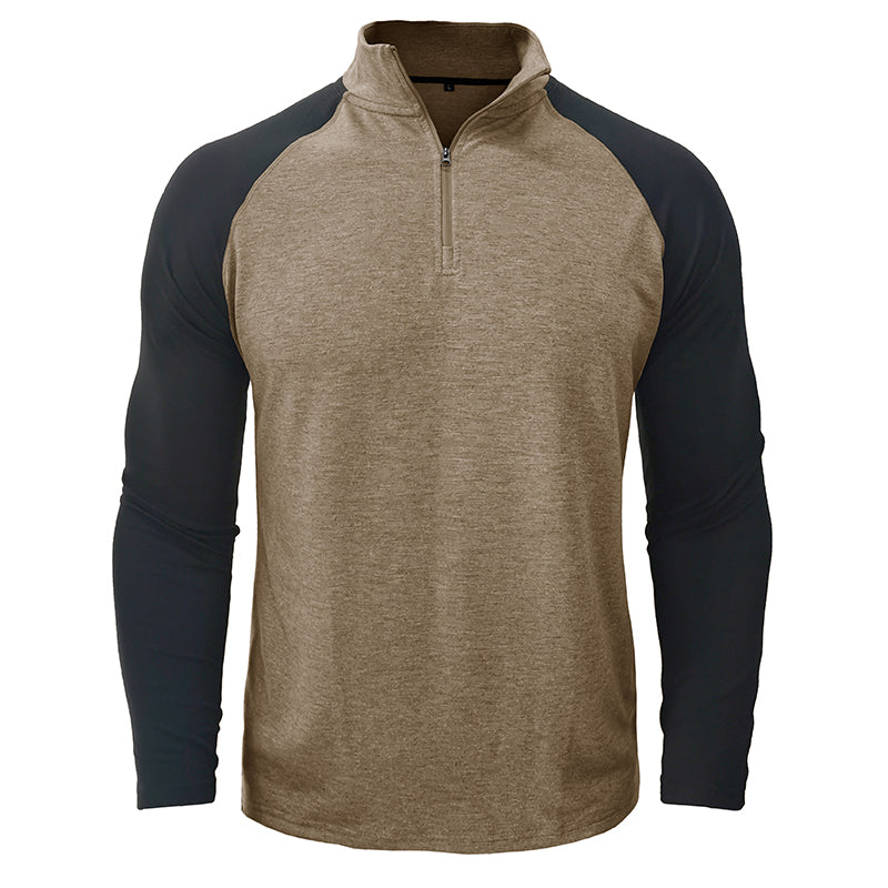 Katoenen shirt met opstaande kraag
