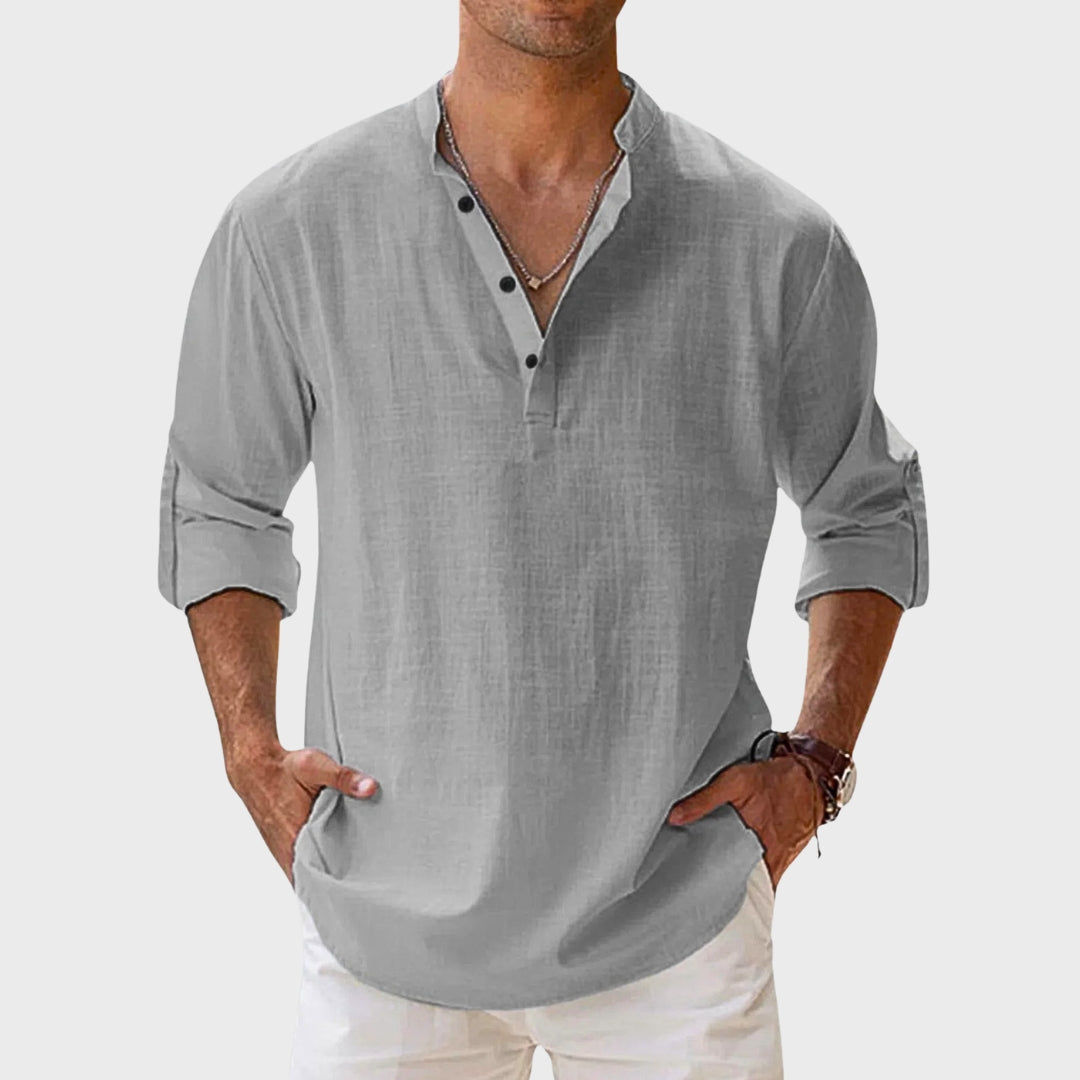 Raphaël | Henley Shirt Lange Mouwen