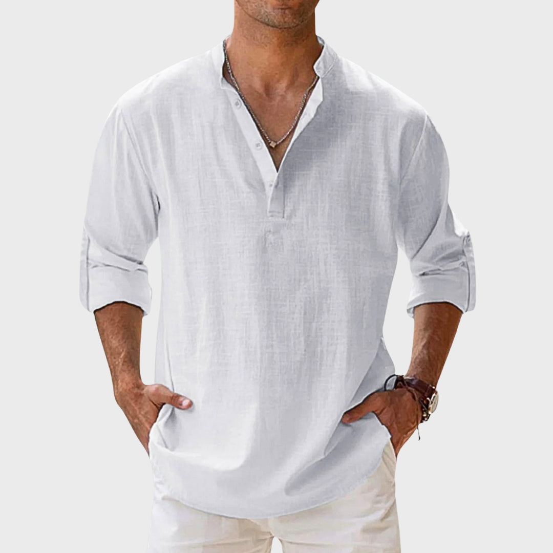Raphaël | Henley Shirt Lange Mouwen