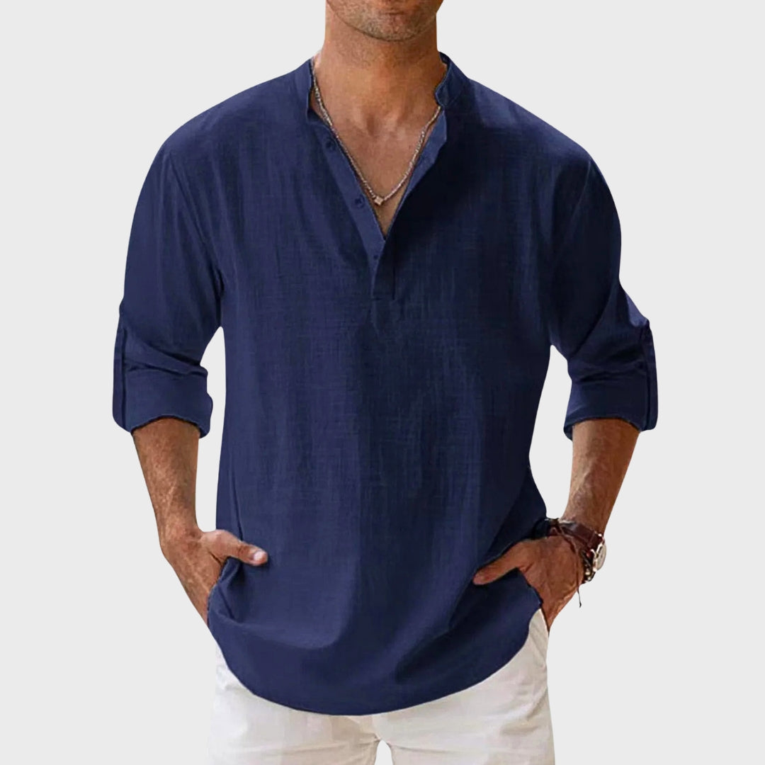 Raphaël | Henley Shirt Lange Mouwen