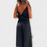 Anna - Donatila Zijde-split Jumpsuit