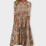 Paula - Elegant bloemenjurk van premium stof