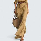Doris | Lange Mouwen Maxi Jurk