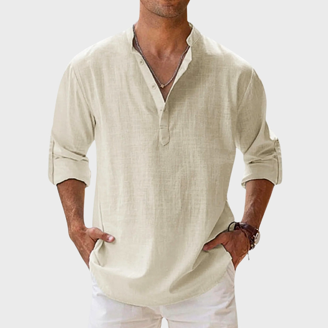 Raphaël | Henley Shirt Lange Mouwen