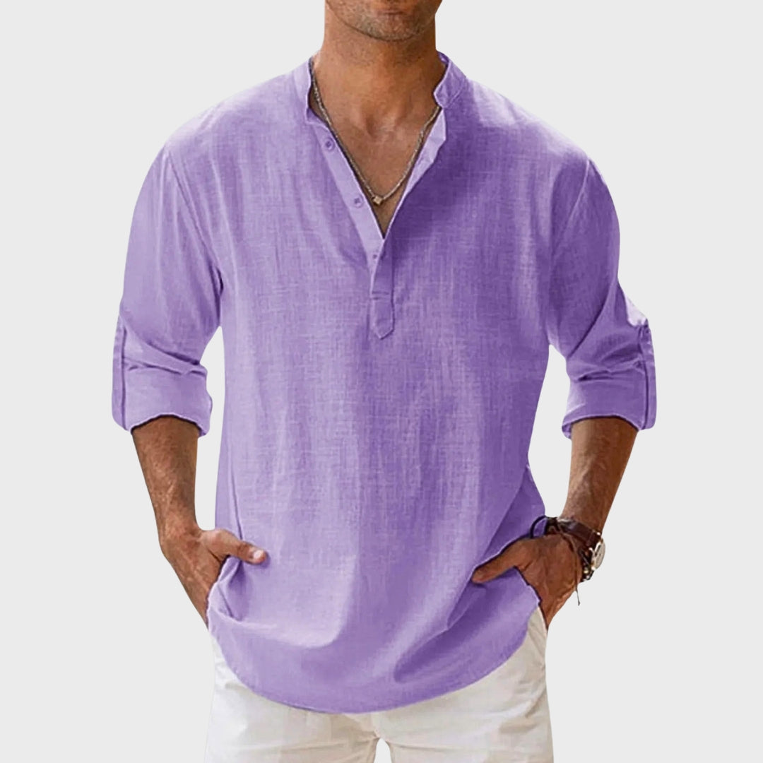 Raphaël | Henley Shirt Lange Mouwen