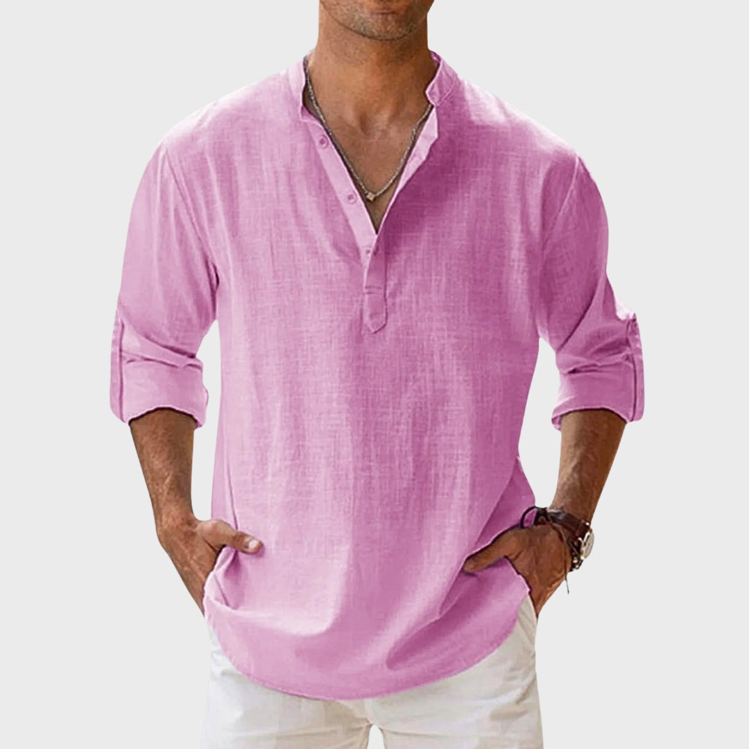 Raphaël | Henley Shirt Lange Mouwen