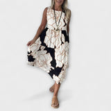 Bloemen Midi-jurk met Laagjesrok