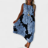 Bloemen Midi-jurk met Laagjesrok