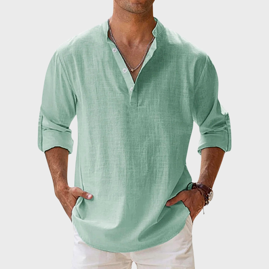 Raphaël | Henley Shirt Lange Mouwen