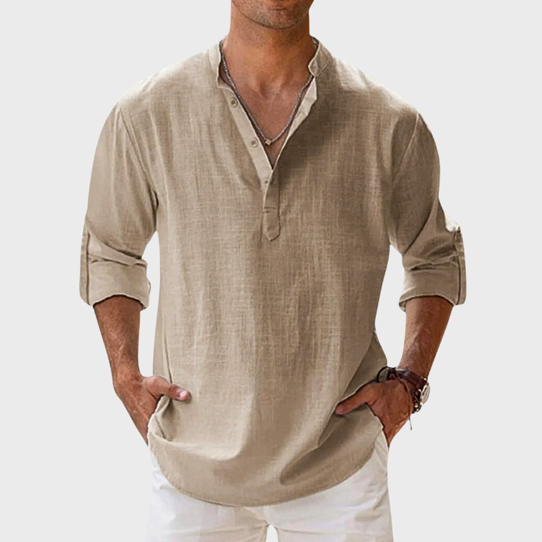 Raphaël | Henley Shirt Lange Mouwen