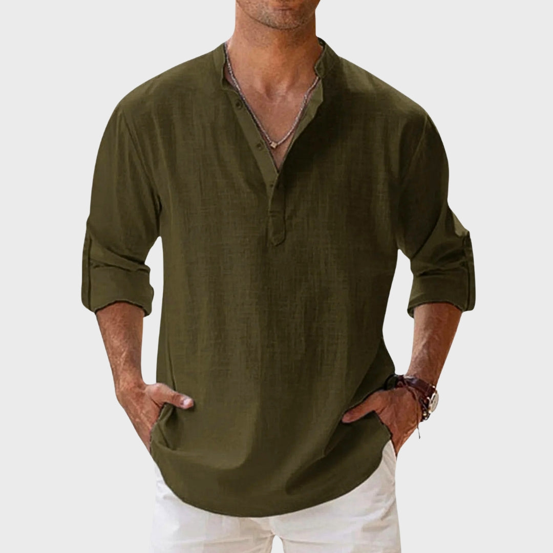 Raphaël | Henley Shirt Lange Mouwen