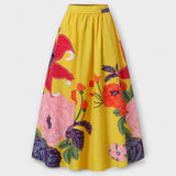 Ysolda - Schicker Hochtaillierter Floralprint-Rok