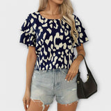 Evelyn - Casual Blouse met Ronde Hals