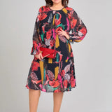 Florida – Elegante bloemenjurk