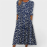 Paula - Elegant bloemenjurk van premium stof