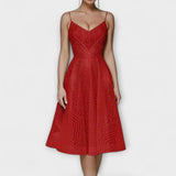 Elli - Dames Luxe Jurk met Borduursels