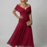 Calen | Off-Shoulder Midi-Jurk